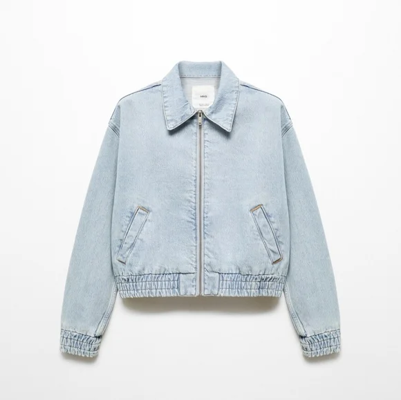 Mango Denim bomber jacket - Picture 4 of 7